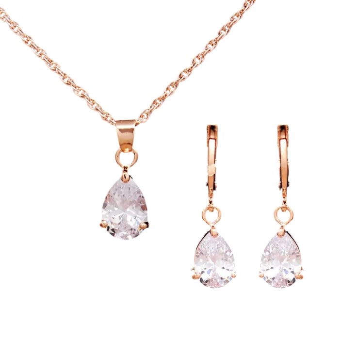 Crystal Wedding Necklace &Earring