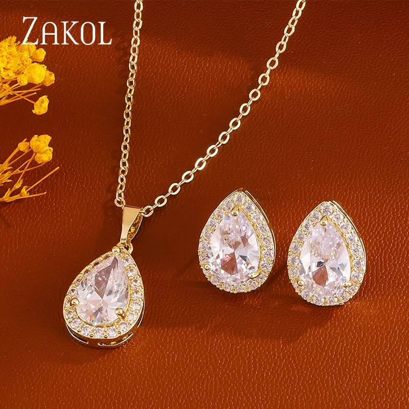 Crystal Wedding Necklace &Earring